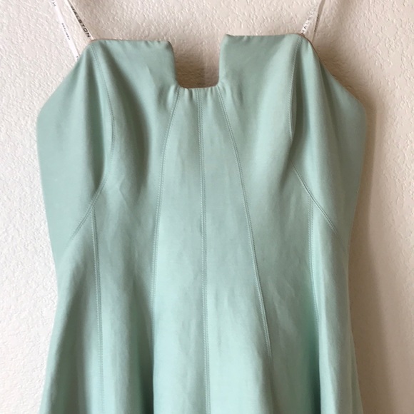 Halston Heritage Strapless Midi Dress - Picture 3 of 7